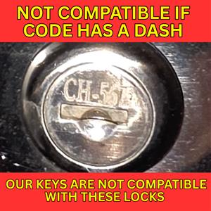 KEY - BAUER - BAUER / SOUTHCO / CM RANGER TRAILER / CRAFTSMAN / DELTA / DEE ZEE / EBERHARD / HUSKY / RYADON / WELLSCARGO (GCODE / CODES ONLINE) TOOLBOX | RV / TRAILER LOCKS more images