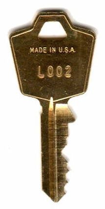 HON file cabinet key L008 Keys Cut To Code 