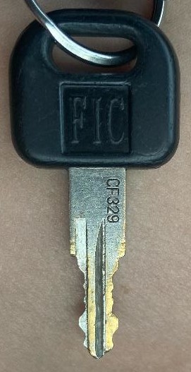 2 NEW STAMPED KEYS FOR FIC FASTEC RV LOCKS LICENSED LOCKSMITH. CW401-CW451 
