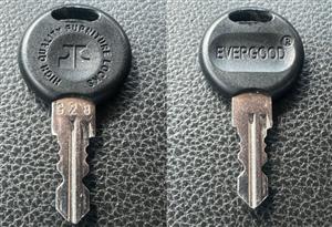 KEY - RICHELIEU - EVERGOOD / RICHELIEU / PACMAN / PAALERA / OFFICEWORKS / POPPIN / SANDUSKY (INSTACODE / GCODE 22) | DOUBLE-SIDED CUT KEY | OFFICE FURNITURE / TOOLBOX LOCKS more images