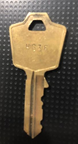 KEY - FIREKING - HUDSON / FIREKING / HON / MOSLER (GCODE/FRAMON) | PUSH-IN STYLE LOCK, OVAL LOCK FACE more images