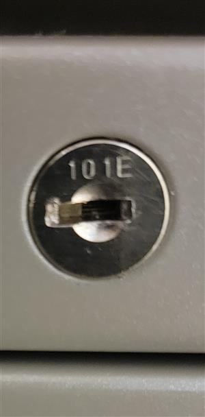178E HON Pair of 2 Keys Metal Casegoods 101E-225E key 