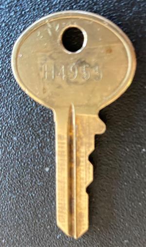 Hudson 4955 Mailbox Lock key