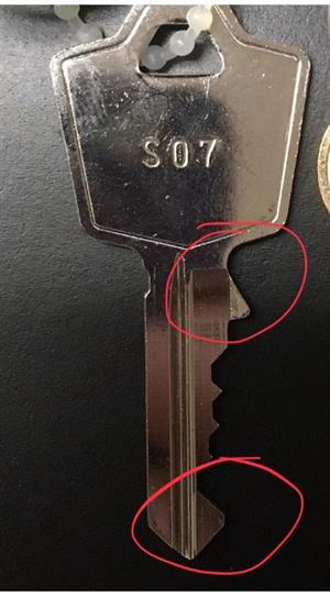 Hudson S01 S50 Replacement Keys