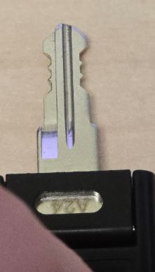 KEY - HUSKY - HUSKY / DEWALT/ PERFORMAX (GCODE 25) | TOOLBOX / TOOL CHEST AND CABINET LOCKS | DOUBLE-SIDED CUT KEY more images