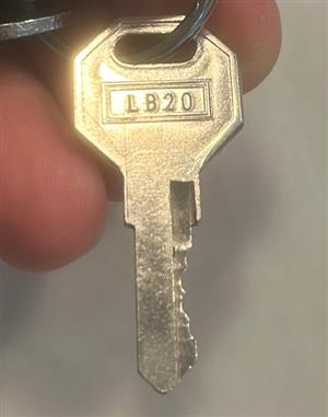 KEY - REESE - BULLDOG / CCP / CTP / FULTON / REESE (INSTACODE CCP AG01-AG30 LISTING USING CUTS FROM CODES ONLINE) ALTERNATE CUTS EXIST FOR SOME LOCK CODES | HITCH /COUPLER LOCKS more images