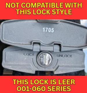 KEY - STRATTEC - STRATTEC / A.R.E. / DELTA / KNAPHEIDE / LEER / SNUGTOP / STAHL / ADRIAN / HOLDEN (TIGERSHARK-LASER CUT- TIP STOP) | TRUCK TOPPER / TOOLBOX LOCKS | LOCK CODE FOUND ON BACK OF LOCK HOUSING | DOUBLE-SIDED CUT KEY more images