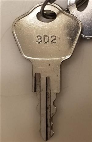 NEW SENTRY FIRE SAFE 3J2  LOCK AND KEY ASSEMBLY 