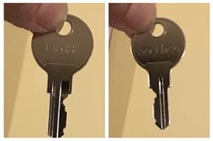 cut to your code licensed locksmith. 2 new Keys for SOUTHCO BOAT LS001-LS250 