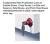 Weather Guard Red Push Button Lock Keys